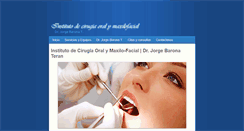 Desktop Screenshot of institutodecirugiaoralymaxilofacial.com